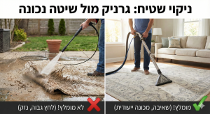 ניקוי שטיח עם גרניק
