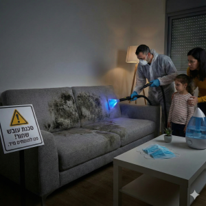 נקודות שחורות על הספה