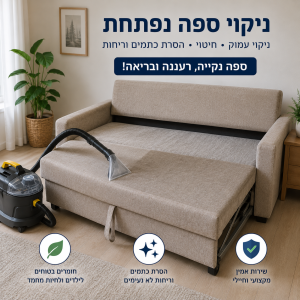 ניקוי ספה נפתחת